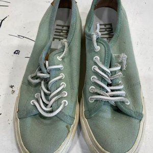 Frye women's green lace up running sneakers shoes size 5.5